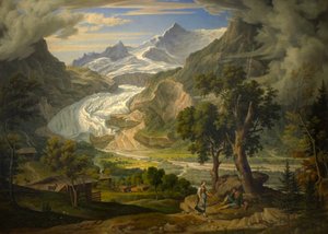 Grindelwald gleccser az Alpokban